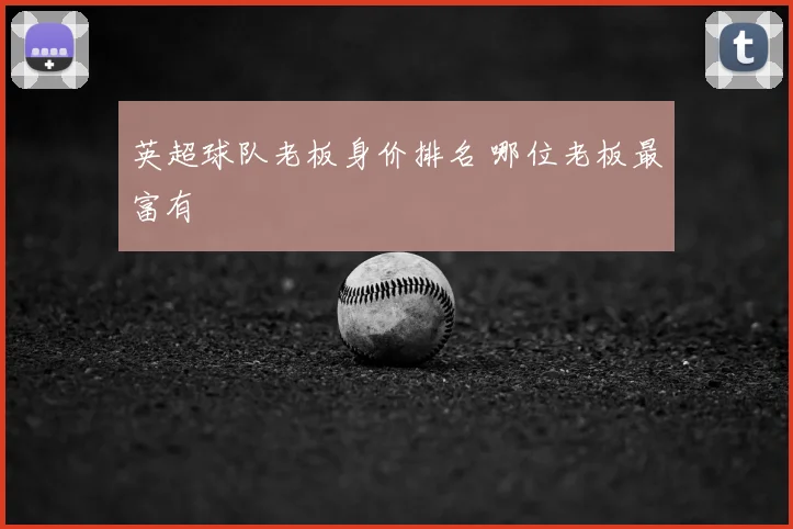 英超球队老板身价排名 哪位老板最富有